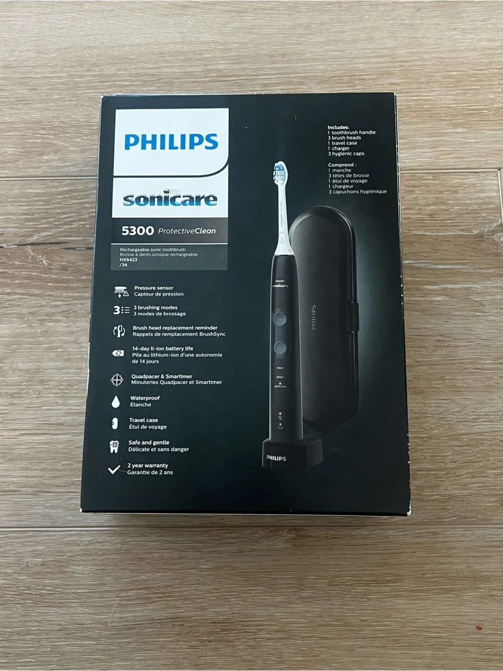 NWT Philips Sonicare 5300 Proactive Clean Electric Toothbrush Set